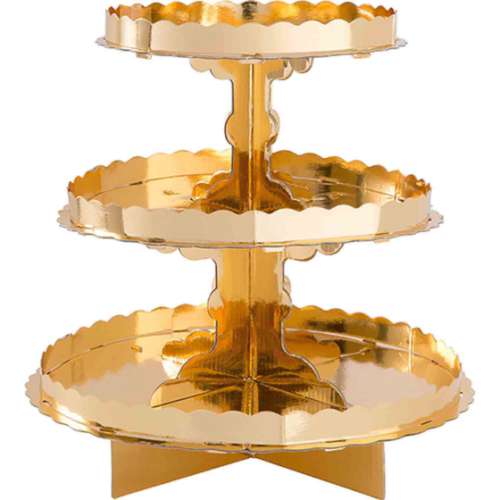 Gold Cupcake or Treat Stand